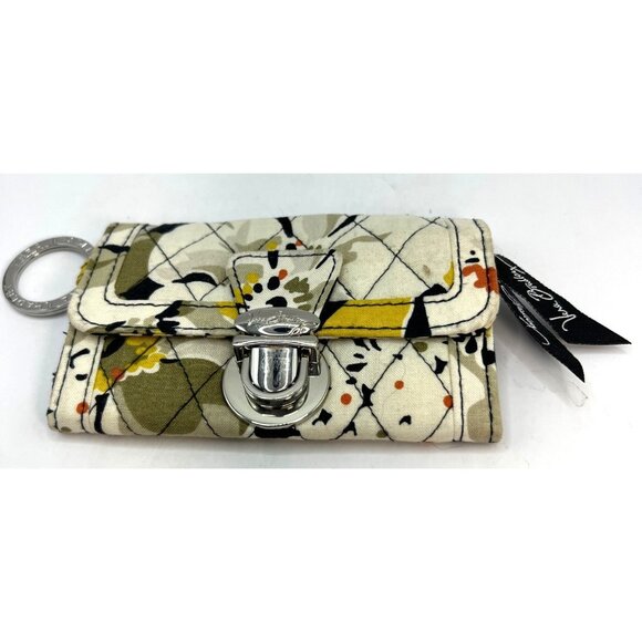 Vera Bradley Zip ID Case Wallet Mini W/ Key Chain - Picture 1 of 7